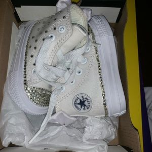 Infant Girl Bling Converse w/ Matching Headband